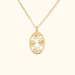 Personalised Engraved Birth Flower Line Sterling Silver Necklace Bridal Shower Birthday Mother's Day Gift for Women