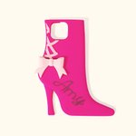 Personalized  Fashion Curved Font Style 3D High-heeled Shoe iPhone Case with Name Funny Birthday Gift for Friends