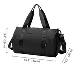 Sac de Sport Personnalisé avec Nom Pailleté Grande Capacité Bandoulière Réglable Cadeau d'Anniversaire pour Fille de Pom-pom