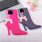 Personalized  Fashion Curved Font Style 3D High-heeled Shoe iPhone Case with Name Funny Birthday Gift for Friends