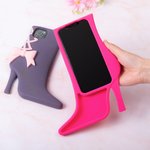 Personalized  Fashion Curved Font Style 3D High-heeled Shoe iPhone Case with Name Funny Birthday Gift for Friends