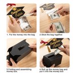 Gepersonaliseerde Glitter Graduation Cap Pull Out Money Gift Box Geld Houder met Naam en 30st Transparante Zakjes Gift voor Class of 2025 Afgestudeerden