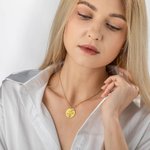 Collana con bouquet di fiori di nascita inciso e personalizzato con pietra di nascita Regalo di compleanno per la festa della mamma per le donne