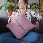 Personalised Mother Acronym Multi-colour Throw Pillow Cover with Text Mother's Day Birthday Gift for Mom