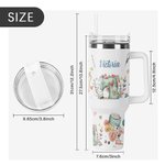 Gobelet personnalisé en acier inoxydable de qualité alimentaire avec nom Cadeau d'anniversaire de fête des mères Cadeau de tricot pour les amoureux de la couture