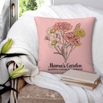 Funda de cojín personalizada con 1 - 12 nombres Día de la Madre Cumpleaños Regalo para Mujer