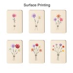 Personalized Birth Flower Wooden Magnetic Needle Box with Name Birthday Mother’s Day Gift for Sewing Lover