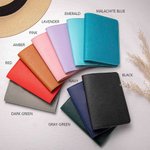 Personalizzato Multicolor PU Pelle Fiore di nascita Passaporto Coprire Tag bagagli Set con nome Anniversario Regalo di compleanno per gli appassionati di viaggi