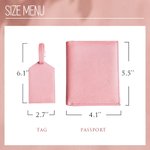 Personalizzato Multicolor PU Pelle Fiore di nascita Passaporto Coprire Tag bagagli Set con nome Anniversario Regalo di compleanno per gli appassionati di viaggi