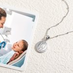 Gepersonaliseerde gegraveerde tand Patroon ketting met tekst afstuderen verjaardag Gift voor tandarts tandheelkundige student mondhygiënist