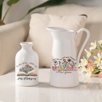 Personalisierte Teach Them Love Them Watch Them Grow Keramische Vase Floral Home Dekoration mit Namen Zurück zu Schule Anerkennung Geschenk für Lehrer