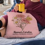 Funda de cojín personalizada con 1 - 12 nombres Día de la Madre Cumpleaños Regalo para Mujer
