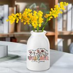 Personalisierte Teach Them Love Them Watch Them Grow Keramische Vase Floral Home Dekoration mit Namen Zurück zu Schule Anerkennung Geschenk für Lehrer