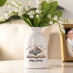 Personalisierte Teach Them Love Them Watch Them Grow Keramische Vase Floral Home Dekoration mit Namen Zurück zu Schule Anerkennung Geschenk für Lehrer