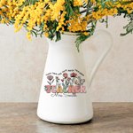 Personalisierte Teach Them Love Them Watch Them Grow Keramische Vase Floral Home Dekoration mit Namen Zurück zu Schule Anerkennung Geschenk für Lehrer