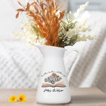 Personalisierte Teach Them Love Them Watch Them Grow Keramische Vase Floral Home Dekoration mit Namen Zurück zu Schule Anerkennung Geschenk für Lehrer
