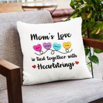 Funda de cojín personalizada con los nombres de los niños Decoración del hogar Día de la madre Regalo de cumpleaños para mamá Abuela