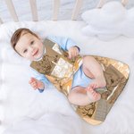 Spersonalizowany kolorowy klasyczny śpiwór bez rękawów Kubuś Puchatek z imieniem Urodzinowy prezent na baby shower dla noworodka
