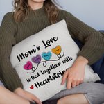Funda de cojín personalizada con los nombres de los niños Decoración del hogar Día de la madre Regalo de cumpleaños para mamá Abuela