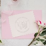 Personalisierter Buchpräger mit Blumen und Initiale Prägestempel Geschenk zum Geburtstag Schulabschluss für Familie Freunde Buchliebhaber