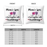 Funda de cojín personalizada con los nombres de los niños Decoración del hogar Día de la madre Regalo de cumpleaños para mamá Abuela