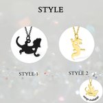 Incisione personalizzata Drago barbuto animale domestico Collana ciondolo lucertola Compleanno Anniversario Regalo per gli amanti delle lucertole