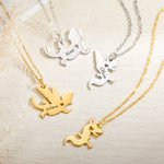 Incisione personalizzata Drago barbuto animale domestico Collana ciondolo lucertola Compleanno Anniversario Regalo per gli amanti delle lucertole