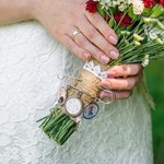 Broche de Revers avec Photo et Mots Personnalisés Broche de Bouquet Cadeau de Mariage et de Fin d'Études