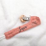Personlig søt dyresmokkstropp med navn Bursdag baby shower gave til baby nyfødt