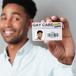 Gepersonaliseerd Premium Lidmaatschap Foto Homo Identiteitskaart met Naam en Geschenktas Regenboog Gemeenschap Grappig Geschenk voor LGBT Pride