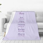 Manta personalizada My Greatest Blessings Soft con 1-16 Nombre y Fecha Día de la Madre Cumpleaños Regalo para Mamá Abuela