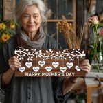 Árbol genealógico personalizado Signo de madera con 1-12 nombres de corazón Decoración de pared Día de la madre Aniversario Regalo para la familia