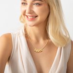 Gepersonaliseerde 3D Bubble Letter Ketting Minimalistische initiaal naam sieraden verjaardag Moederdag cadeau voor haar