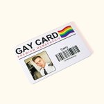 Gepersonaliseerd Premium Lidmaatschap Foto Homo Identiteitskaart met Naam en Geschenktas Regenboog Gemeenschap Grappig Geschenk voor LGBT Pride