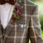 Broche de Revers avec Photo et Mots Personnalisés Broche de Bouquet Cadeau de Mariage et de Fin d'Études