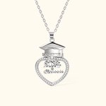 Collier en Zircon Personnalisé avec Nom pour la Promotion 2024 Cadeau de Fin d'Études pour Elle