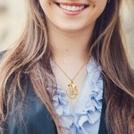 Collier en Zircon Personnalisé avec Nom pour la Promotion 2024 Cadeau de Fin d'Études pour Elle