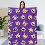 Couverture douce personnalisée avec portrait de chien ou de chat Cadeau d'anniversaire pour le propriétaire d'un animal de compagnie