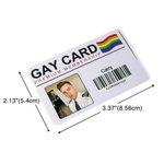 Gepersonaliseerd Premium Lidmaatschap Foto Homo Identiteitskaart met Naam en Geschenktas Regenboog Gemeenschap Grappig Geschenk voor LGBT Pride