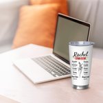 Personalized Birth Flower Bible Verse 20oz Tumbler with Name Birthday Anniversary Mother’s Day Gift for Women