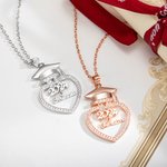 Collier en Zircon Personnalisé avec Nom pour la Promotion 2024 Cadeau de Fin d'Études pour Elle