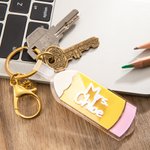 Gepersonaliseerd Potlood Dubbel Gelaagd Acryl Potlood Sleutelhanger met Naam Verjaardag Lerarendag Afstudeergeschenk voor leraar