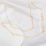Collana personalizzata con nomi multipli stile minimalista festa della mamma regalo ideale per compleanni e occasioni speciali per donne