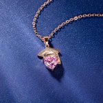 Gepersonaliseerde Graduation Cap Hart Geboortesteen ketting met gegraveerde naam Afstuderen Gift voor afgestudeerden