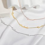Collana personalizzata con nomi multipli stile minimalista festa della mamma regalo ideale per compleanni e occasioni speciali per donne