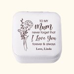 Portagioie in pelle personalizzato con nome Accessorio da viaggio portatile Compleanno Regalo per la festa della mamma e della nonna