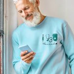 Personalizada Jeringa Estetoscopio Unisex Crewneck Camiseta Sudadera Semana de la Enfermería Regalo de cumpleaños para la enfermera médico