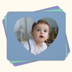 Personalized Heart Shaped Photo Non-slip Mouse Pad Office Computer Accessory Birthday Mother's Day Gift for Family Friend Colleague