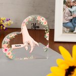 Personalisierte Blume 1-8 Hand-Holding Acryl Plaque mit Namen Muttertag Geburtstag Geschenk für Mama Oma
