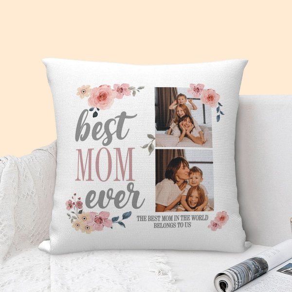 Funda de cojín personalizada con texto para el Día de la Madre para la abuela